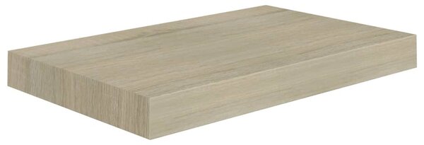 4 db tölgyszínű MDF lebegő fali polc 40 x 23 x 3,8 cm