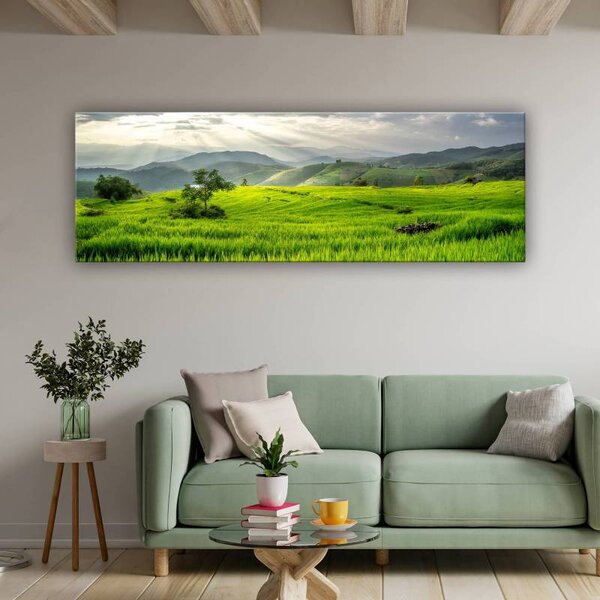 70x40 cm - Rét és lankák vászonkép