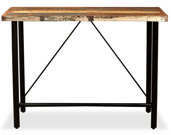 VidaXL Bárasztal - Újrahasznosított Fa - 120x60x107 cm
