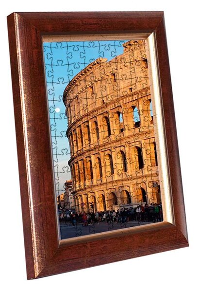 Róma puzzle képkeret arany-barna