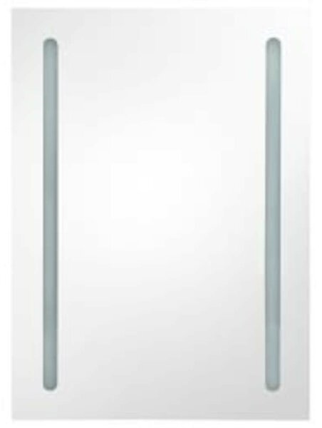 LED-es Fürdőszobaszekrény - Tölgyfa - 50x70 cm