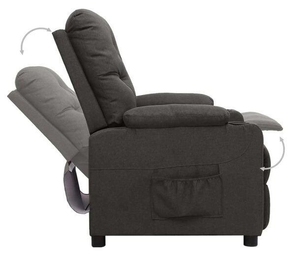 Relax Dönthető Fotel - Sötétszürke Szövet
