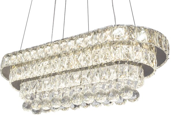 Kristály LED függőlámpa APP417-C 102W-os távirányítóval