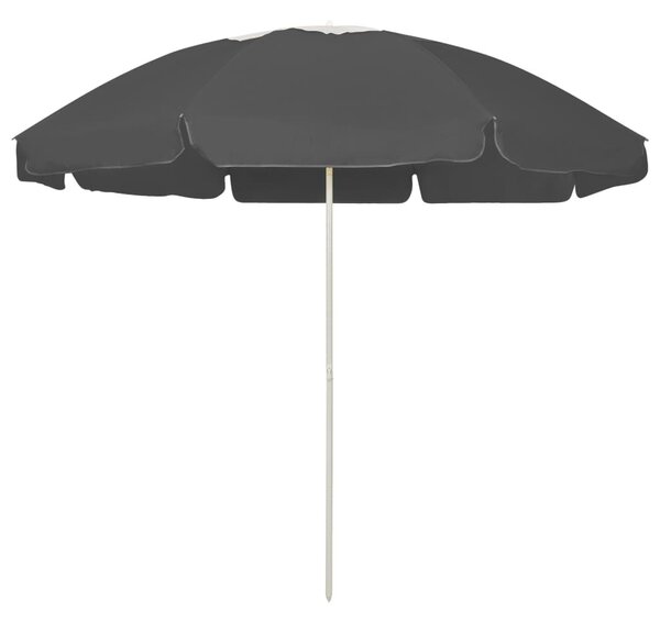 Antracitszürke strandnapernyő 240 cm