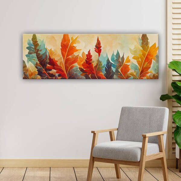 70x40 cm - Színes tollak játéka vászonkép