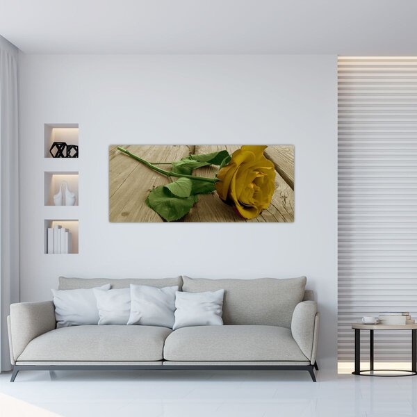 Kép - Vintage sárga rózsák (120x50 cm)