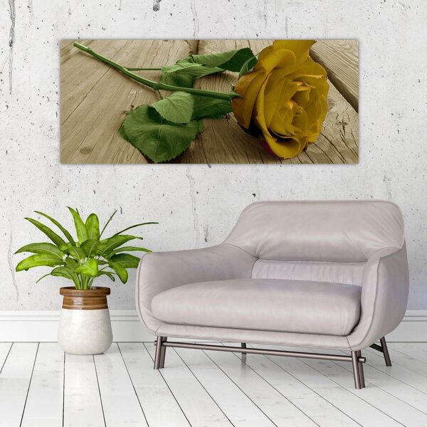 Kép - Vintage sárga rózsák (120x50 cm)