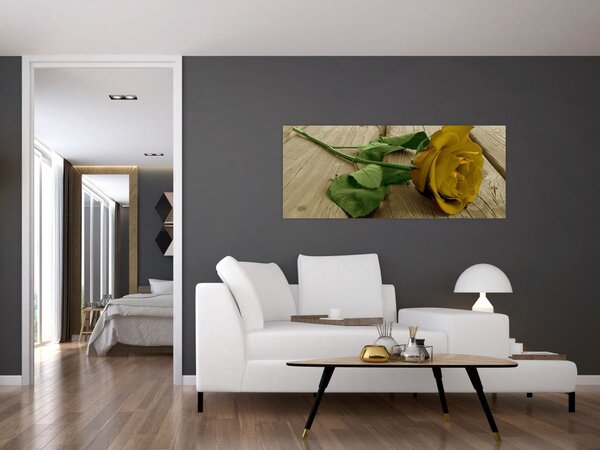 Kép - Vintage sárga rózsák (120x50 cm)