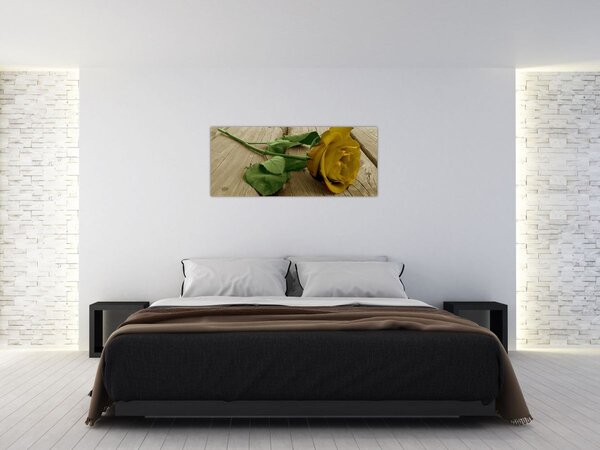 Kép - Vintage sárga rózsák (120x50 cm)