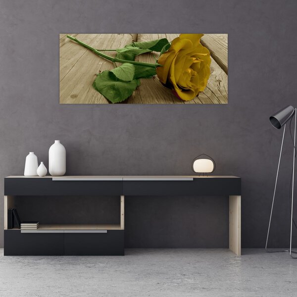Kép - Vintage sárga rózsák (120x50 cm)