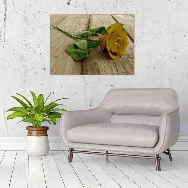 Kép - Vintage sárga rózsák (70x50 cm)