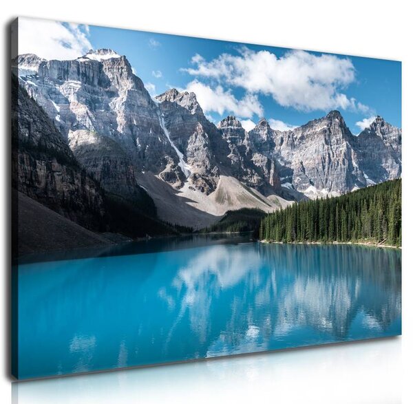 70x40 cm - A csodálatos Moraine tó vászonkép