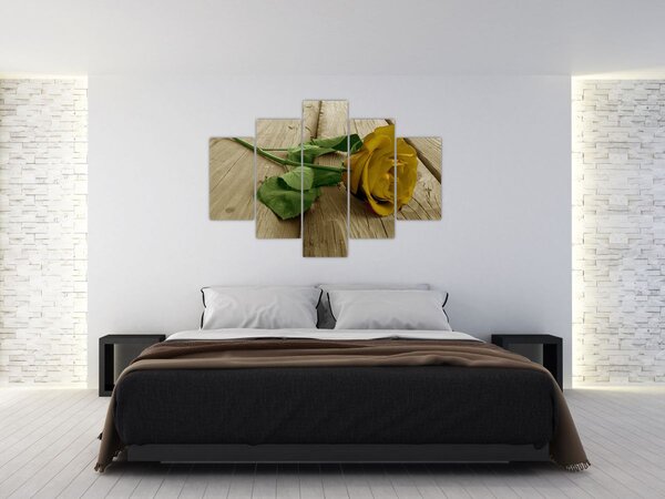 Kép - Vintage sárga rózsák (150x105 cm)