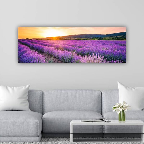 70x40 cm - Mesés levendula mező vászonkép