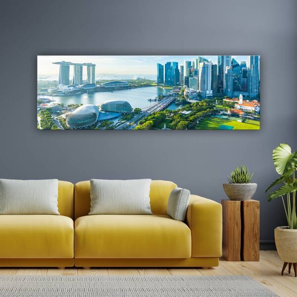 70x40 cm - A jövő városa vászonkép