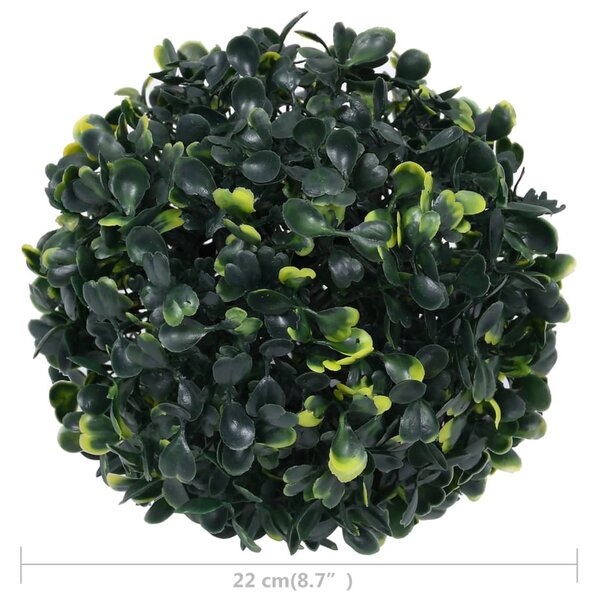 2 db gömb alakú műpuszpáng 22 cm