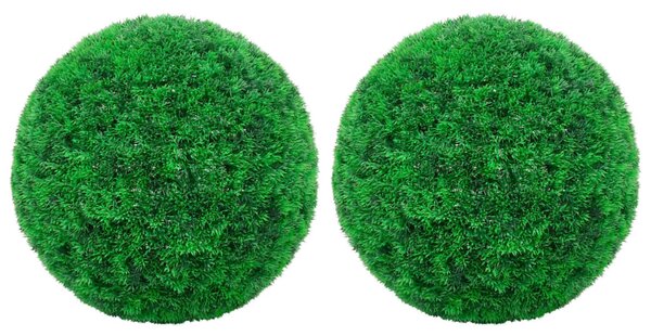 2 db gömb alakú műpuszpáng 27 cm