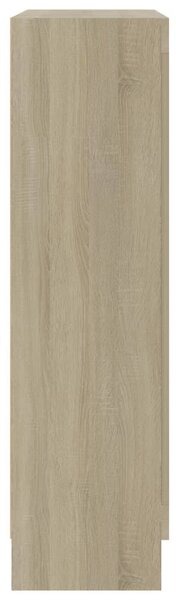 Sonoma tölgy színű szerelt fa könyvszekrény 82,5 x 30,5 x 115cm