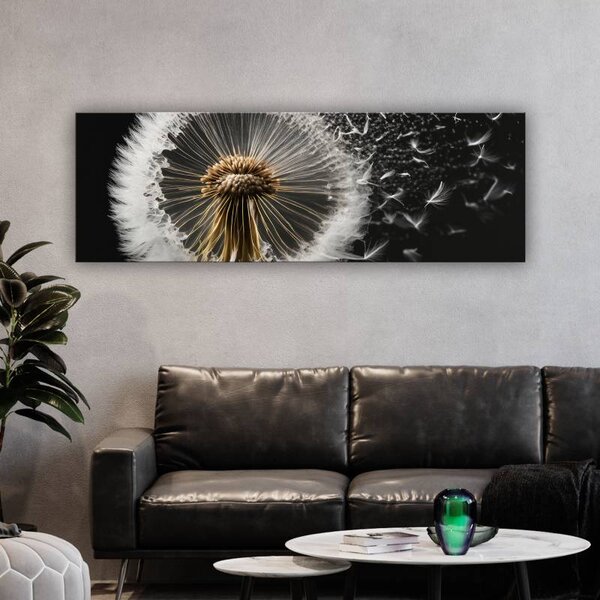 70x40 cm - Pitypang a szélben vászonkép
