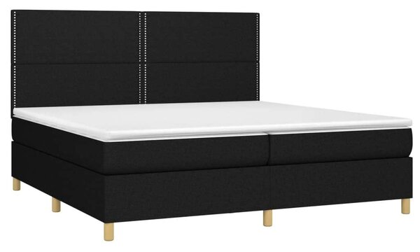 VidaXL Fekete Szövet Ágy - 200x200 cm