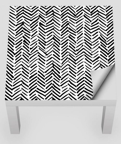 IKEA LACK asztal bútormatrica - klasszikus heringcsont minta
