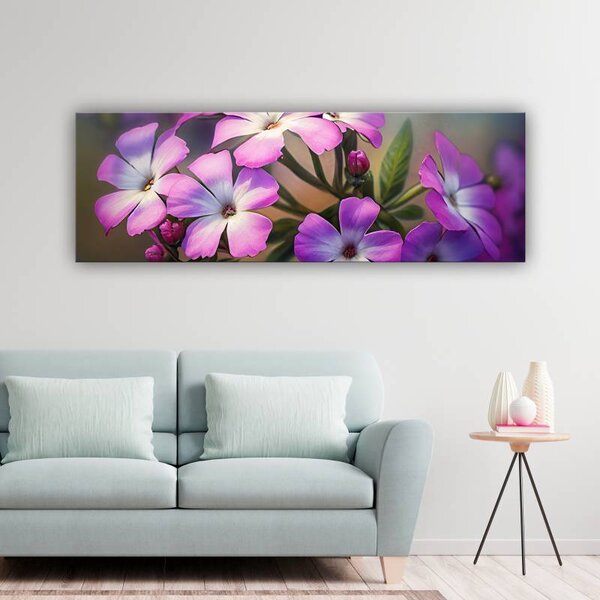 70x40 cm - Rózsaszín virág szirmok vászonkép