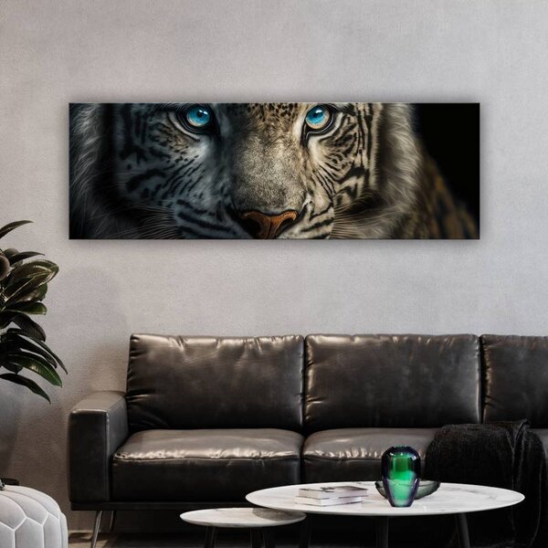 70x40 cm - Nézz a tigris szemébe vászonkép