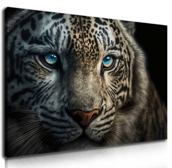 70x40 cm - Nézz a tigris szemébe vászonkép