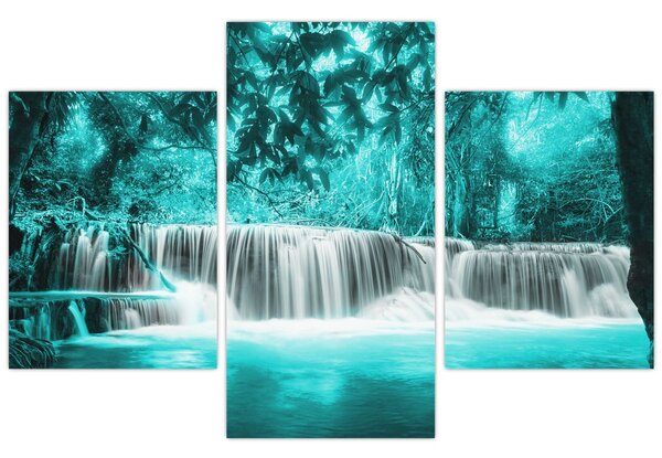 Kép - Kék vízesés (90x60 cm)