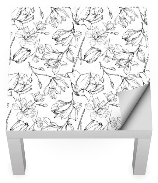 IKEA LACK asztal bútormatrica - magnólia virágok
