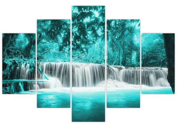 Kép - Kék vízesés (150x105 cm)