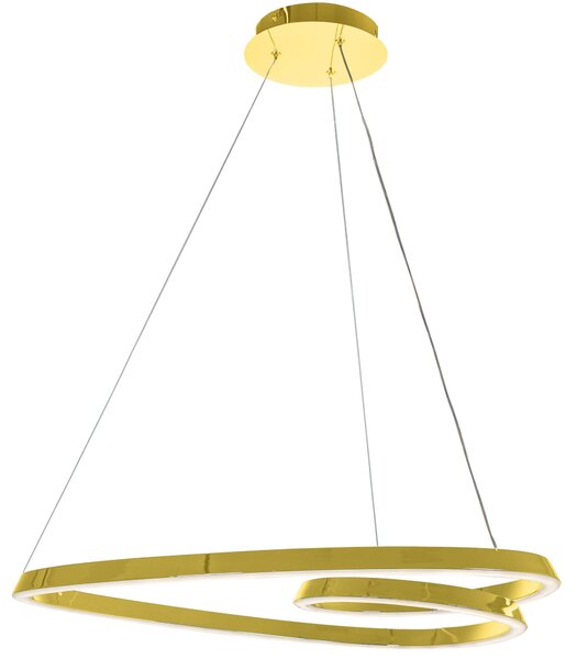Mennyezeti LED függő lámpa APP797-CP Arany + Távirányító