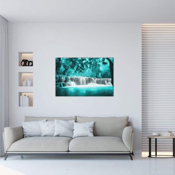 Kép - Kék vízesés (90x60 cm)
