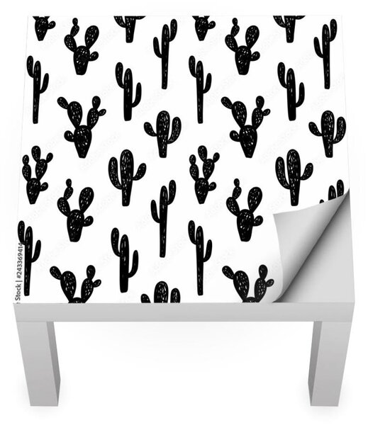 IKEA LACK asztal bútormatrica - rajzfilmes kaktuszok
