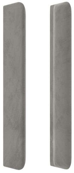 VidaXL Bársony Ágytámlá - LED-es - 163x16x118/128cm