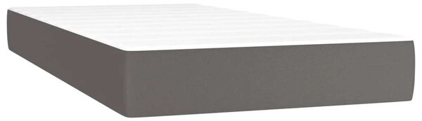VidaXL Szürke Műbőr Ágy Matraccal - 200x200 cm