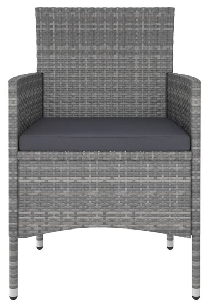 5 részes szürke polyrattan kerti ülőgarnitúra
