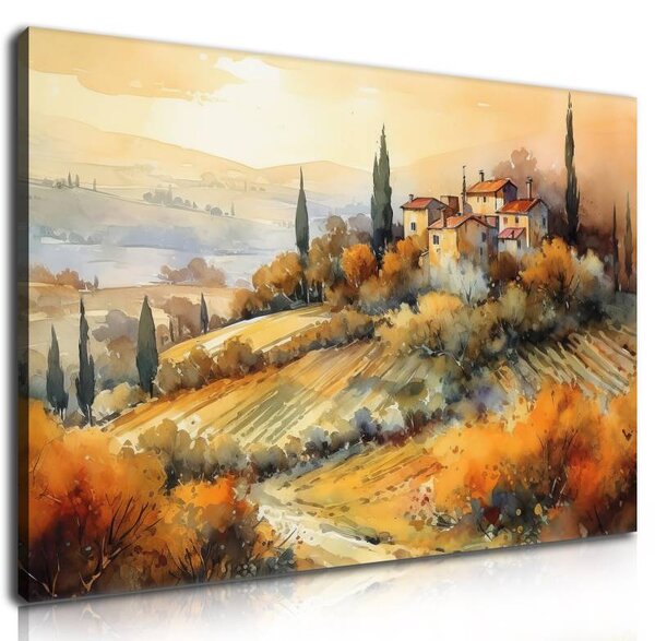 70x40 cm - Felejthetetlen Toszkána vászonkép