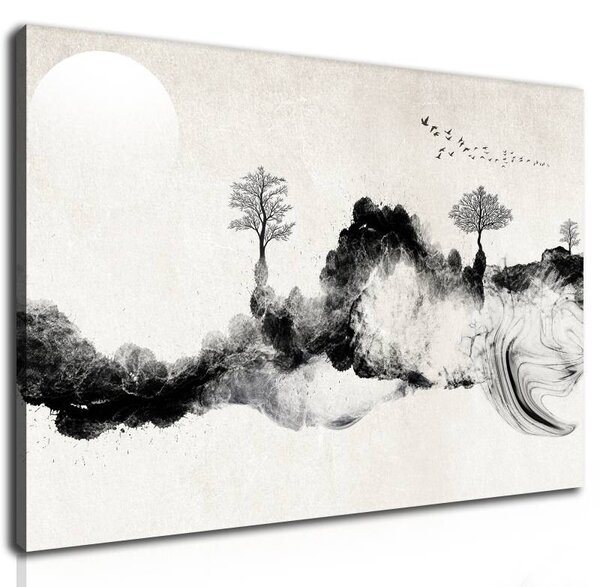 70x40 cm - Letisztult japán motívum vászonkép