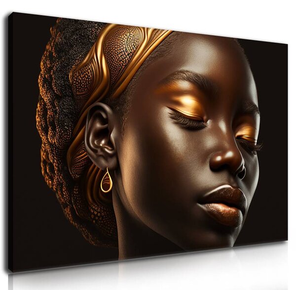 70x40 cm - Afro vászonkép