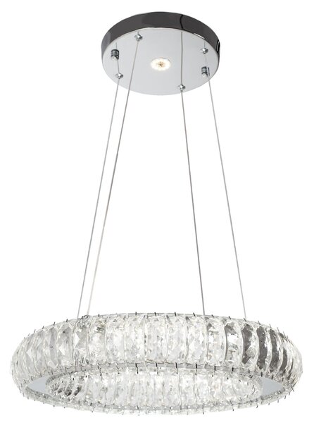 Toolight Szerszámlámpa, Crystal LED függőlámpa APP1040-CP + távirányító, króm, OSW-09473