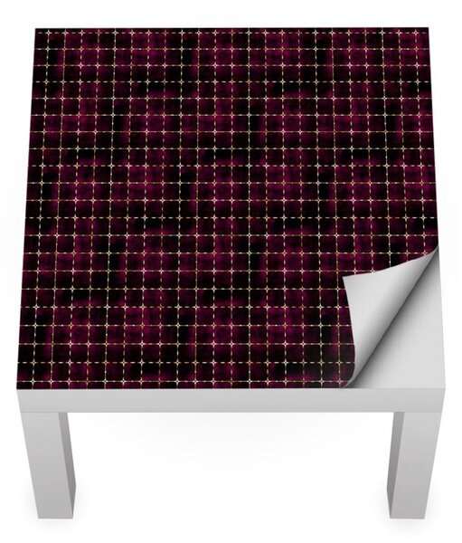 IKEA LACK asztal bútormatrica - bordó formák