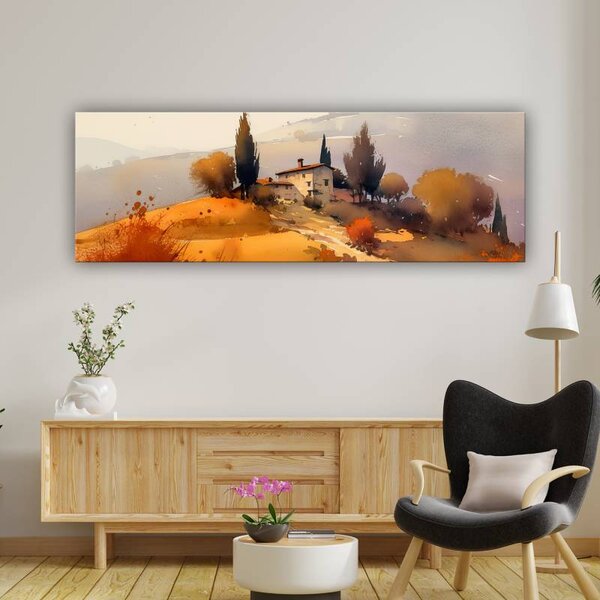 70x40 cm - Toszkána lankái vászonkép