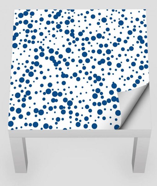 IKEA LACK asztal bútormatrica - kék pontok