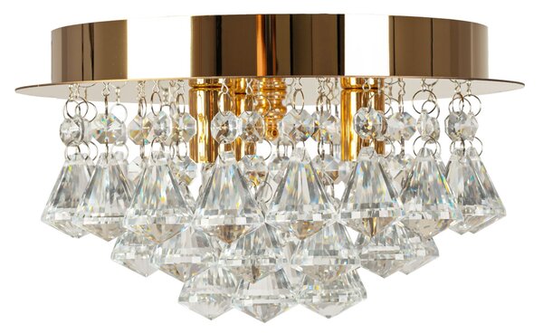 Toolight Szerszámlámpa - Crystal függőlámpa G9 3x40W APP1038-C, arany, OSW-06821