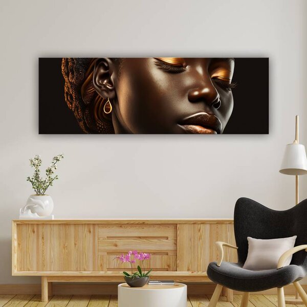 70x40 cm - Afro vászonkép