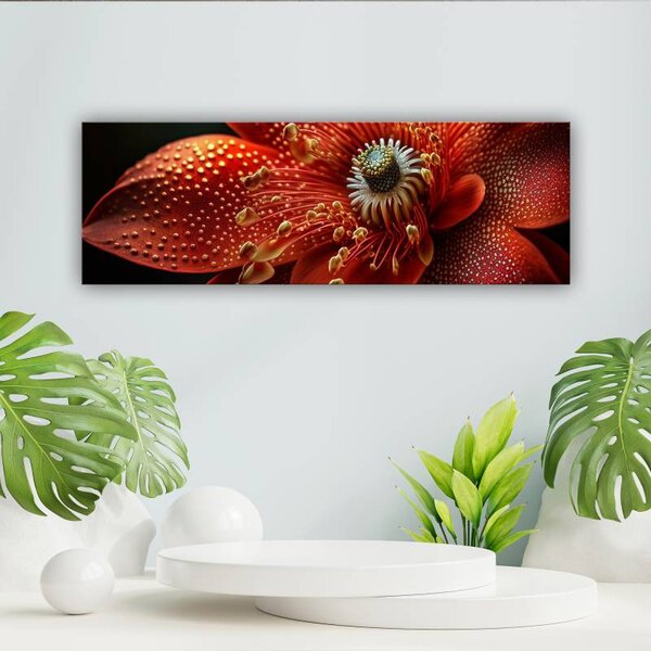 70x40 cm - Egzotikus vörös szirmok vászonkép