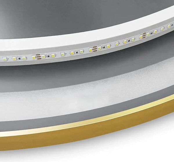 LED Tükör 50cm MMJ BRUSH GOLD