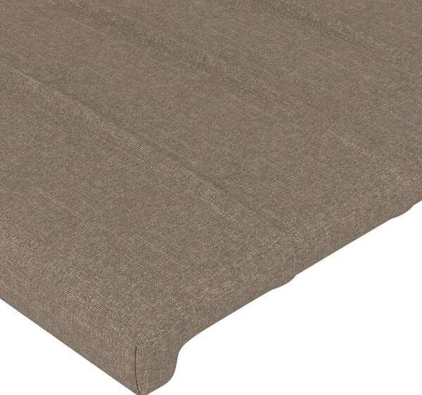VidaXL tópszínű szövet LED-es fejtámla 90x5x118/128 cm