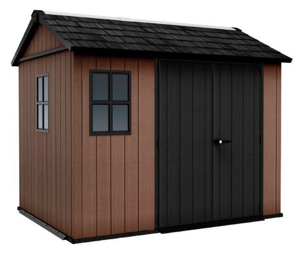 Keter Newton Plus wide 9x7,5 barna kerti ház padlóval